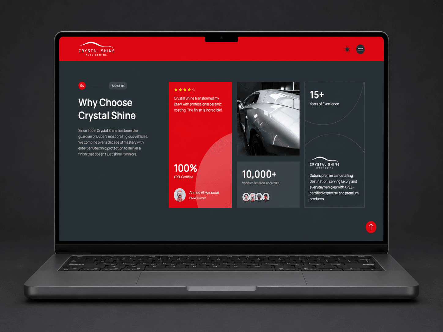 Designing a luxury car detailing web app for Dubai's elite supercar owners